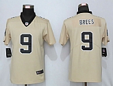 Women Nike New Orleans Saints 9 Brees Vapor Untouchable Nike Gold Inverted Limited Jersey,baseball caps,new era cap wholesale,wholesale hats